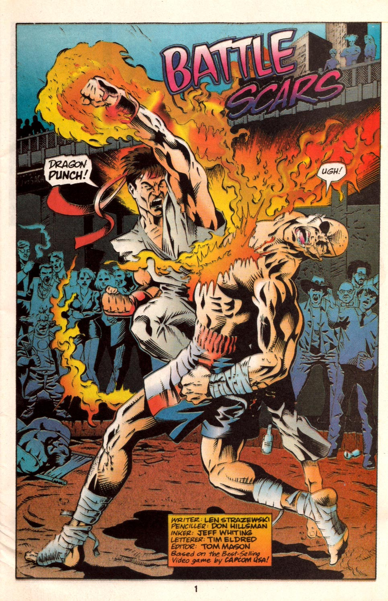 Illustration for article titled Let's Share The Horror of a Bizarre 1993 Street Fighter II Comic